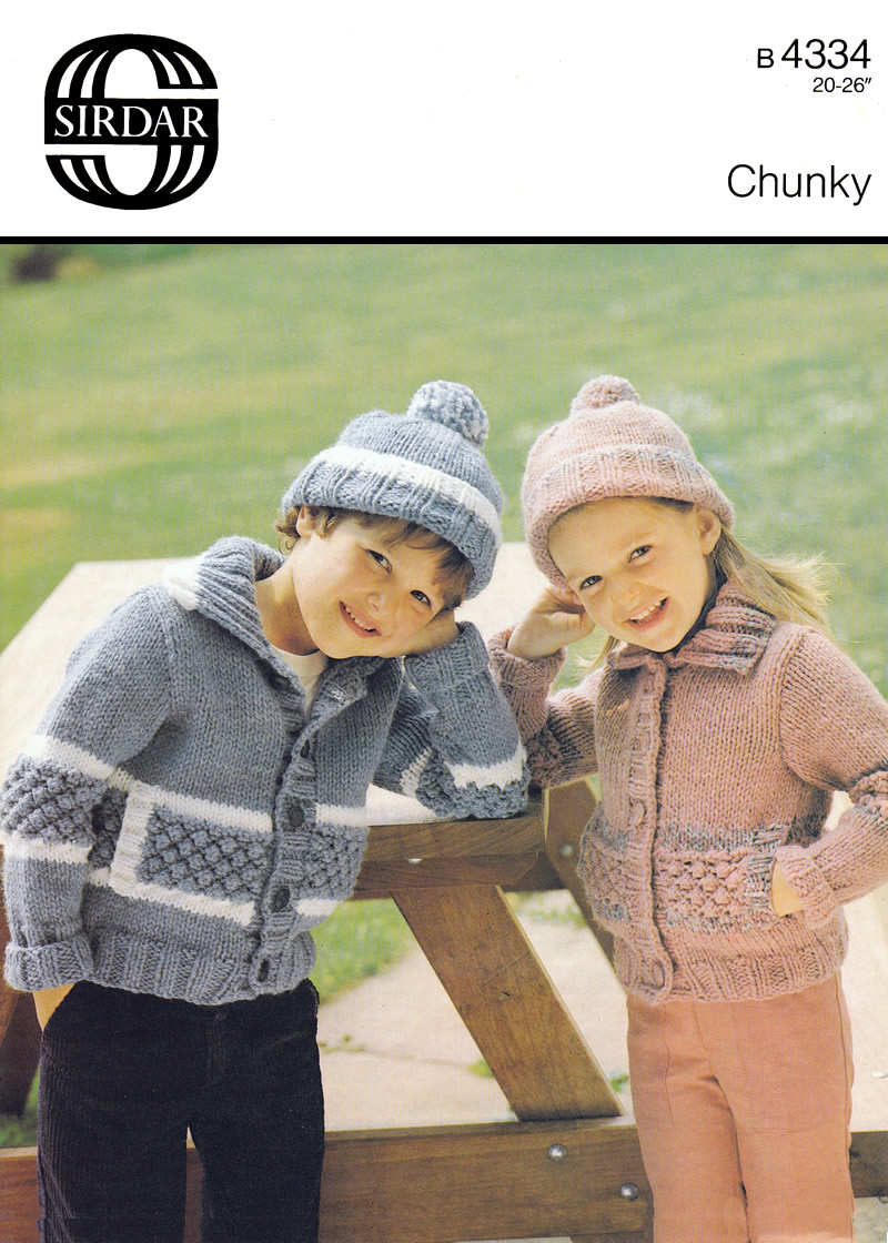 Argyll 881 Vintage Knitting Pattern Cardigans Hoodie Aran 20-28" 1-9 yrs 