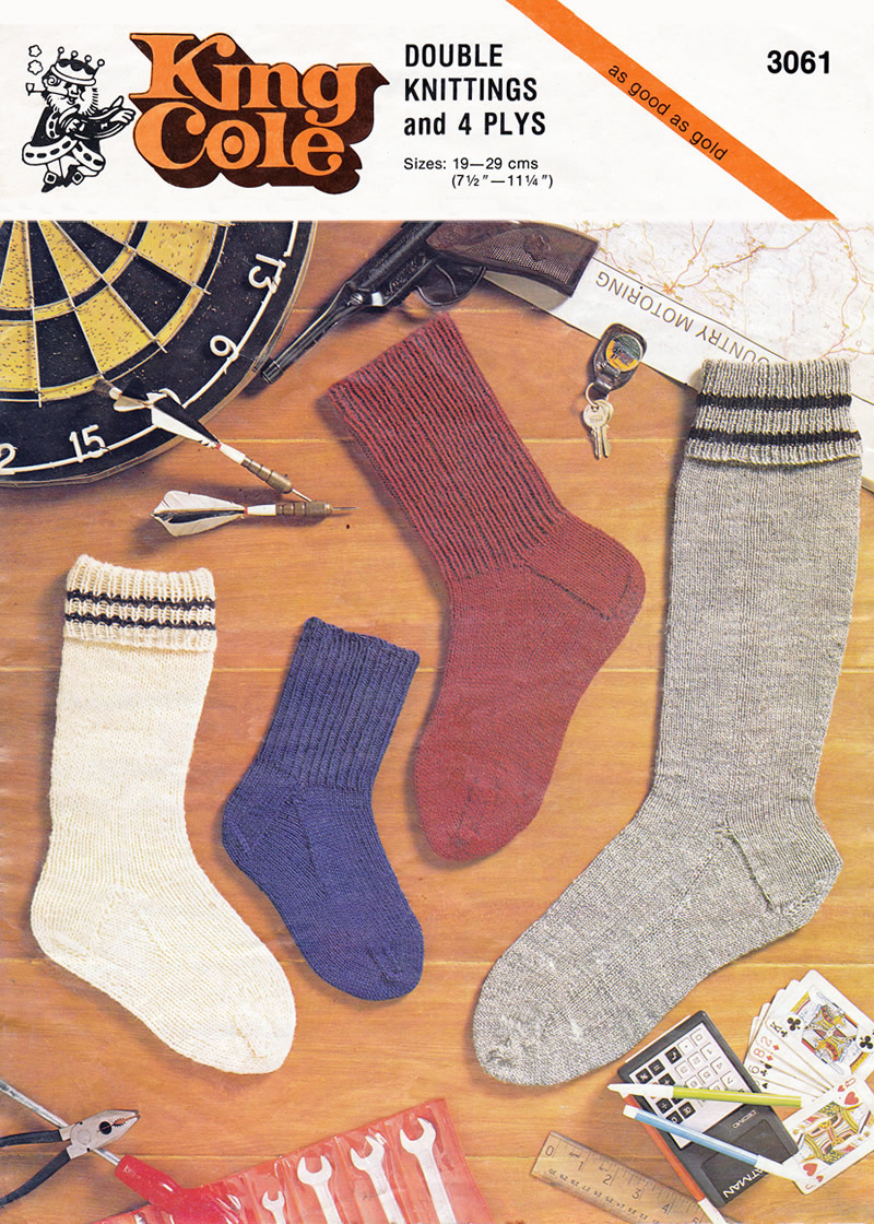 Vintage Emu Children’s Socks and Ladies’ Stockings Knitting Pattern no 6194